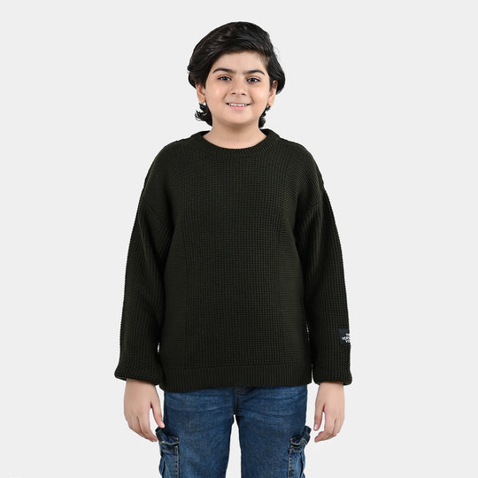 Boys Acrylic Sweater Kai - Green