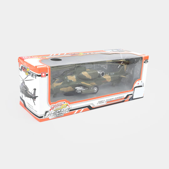 Die-Cast Military Helicopter Toy for Kids