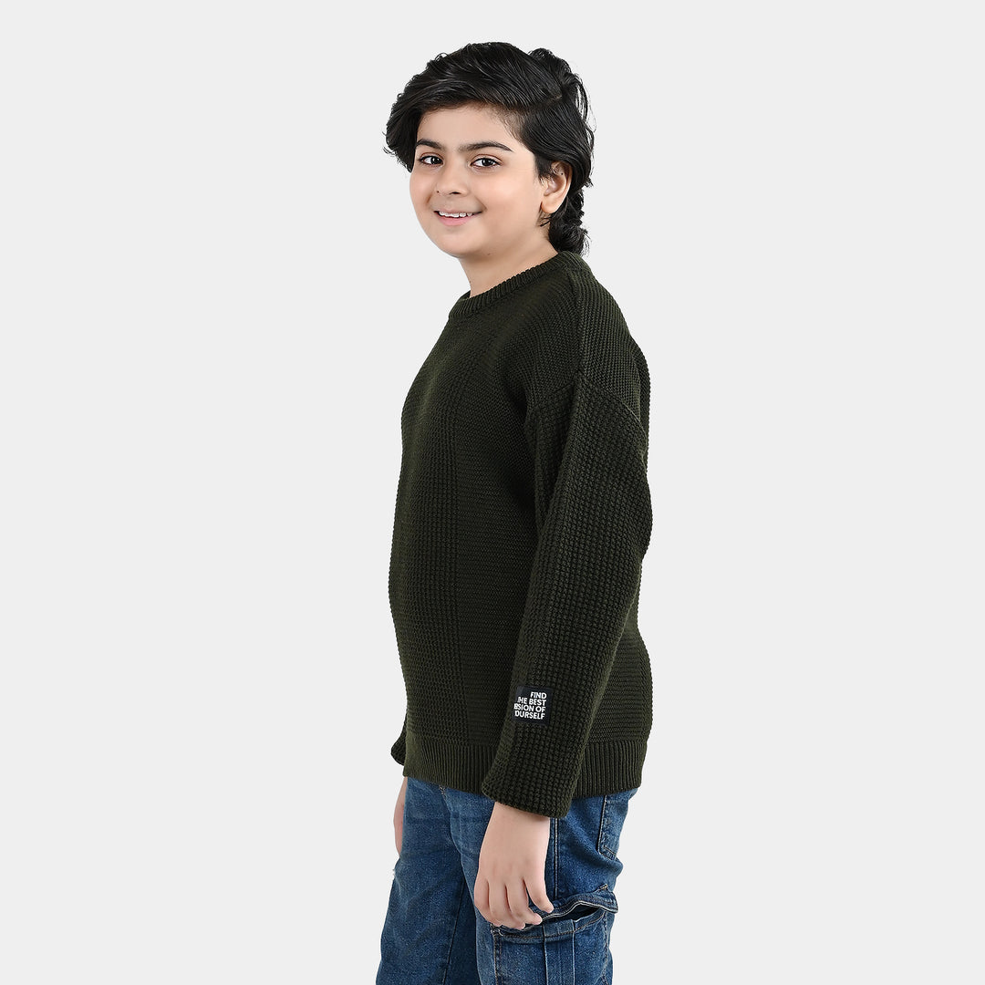 Boys Acrylic Sweater Kai - Green
