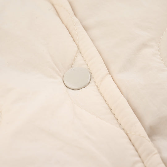 Infant Girls Quilted Jacket F/S Ruffles-SKIN