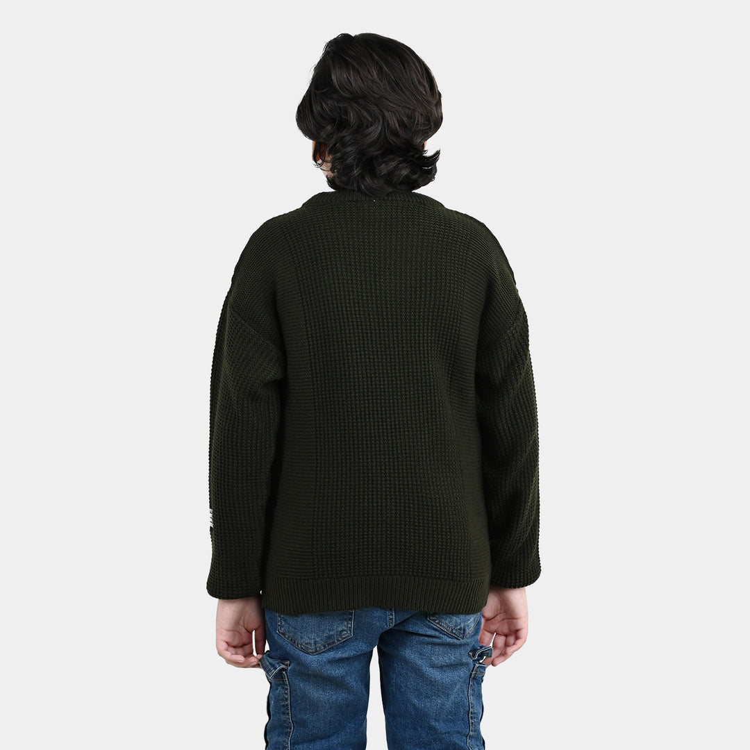 Boys Acrylic Sweater Kai - Green