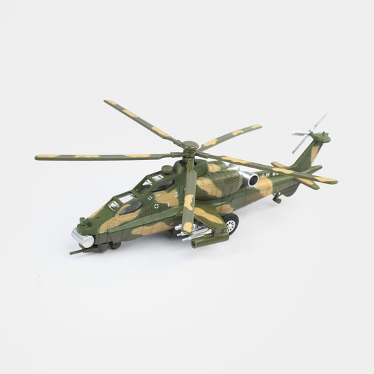Die-Cast Military Helicopter Toy for Kids
