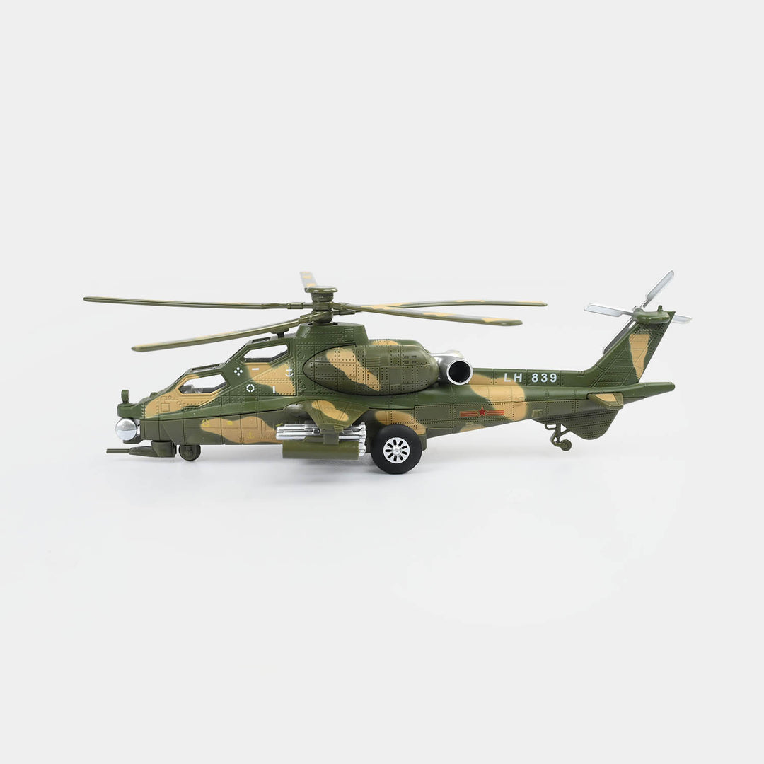 Die-Cast Military Helicopter Toy for Kids