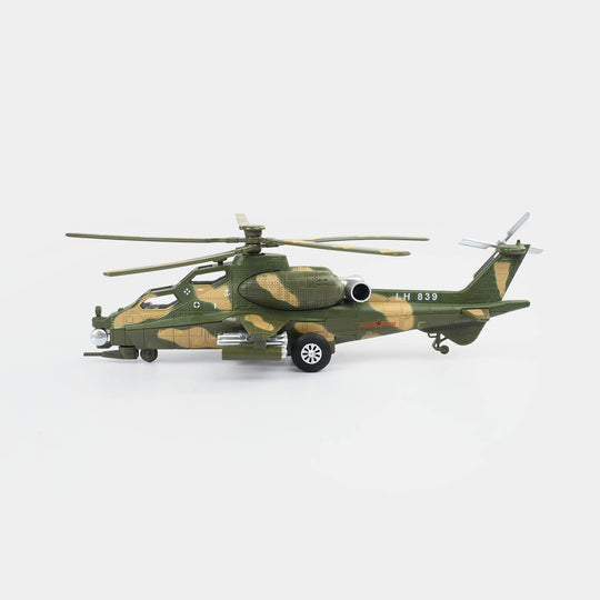 Die-Cast Military Helicopter Toy for Kids