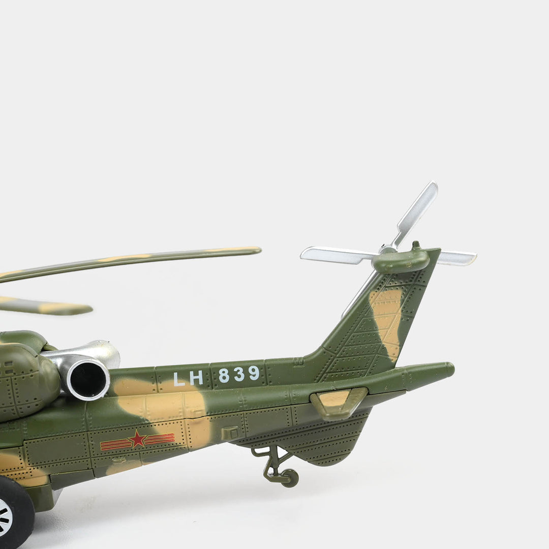 Die-Cast Military Helicopter Toy for Kids
