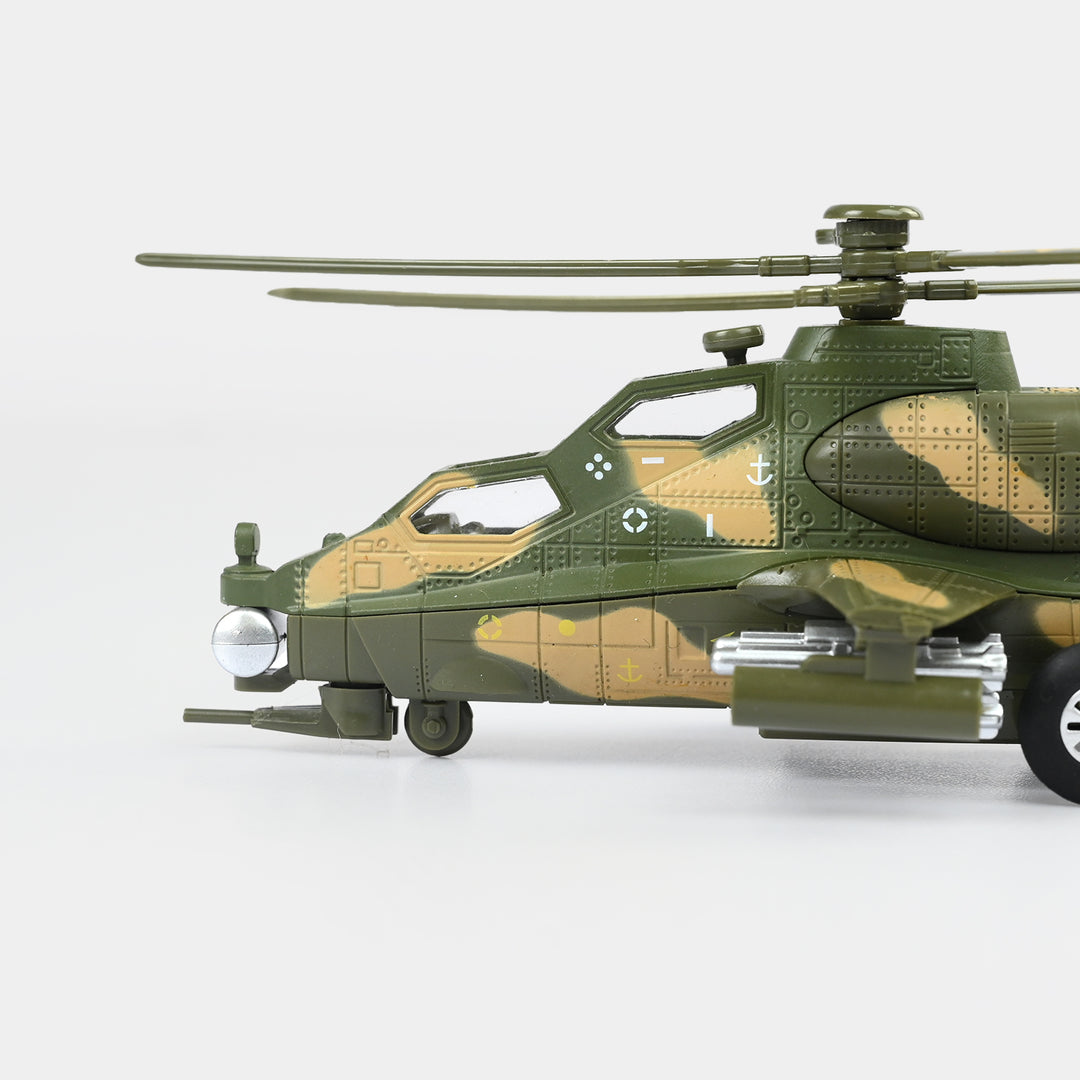 Die-Cast Military Helicopter Toy for Kids