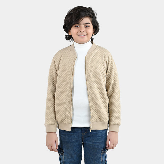 Boys Quilted Jacket Inspire You - BROWN