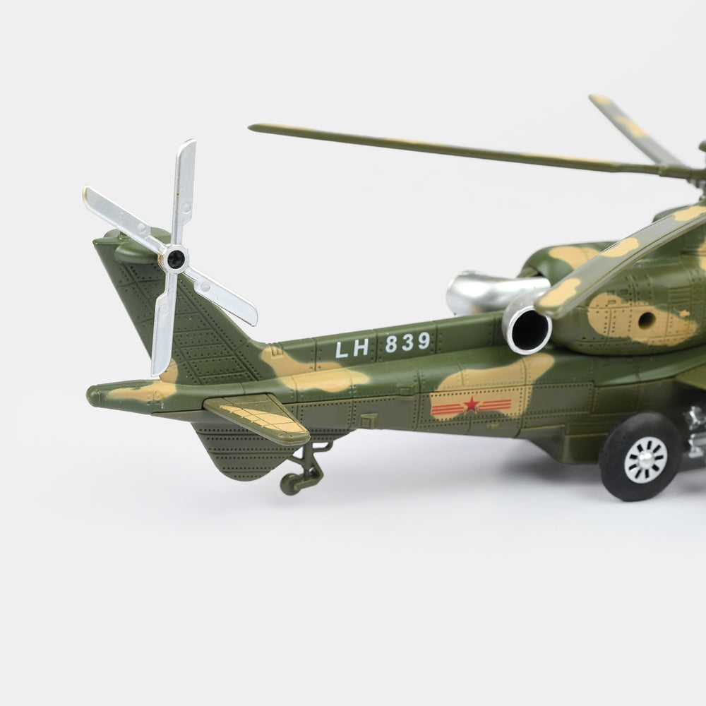 Die-Cast Military Helicopter Toy for Kids