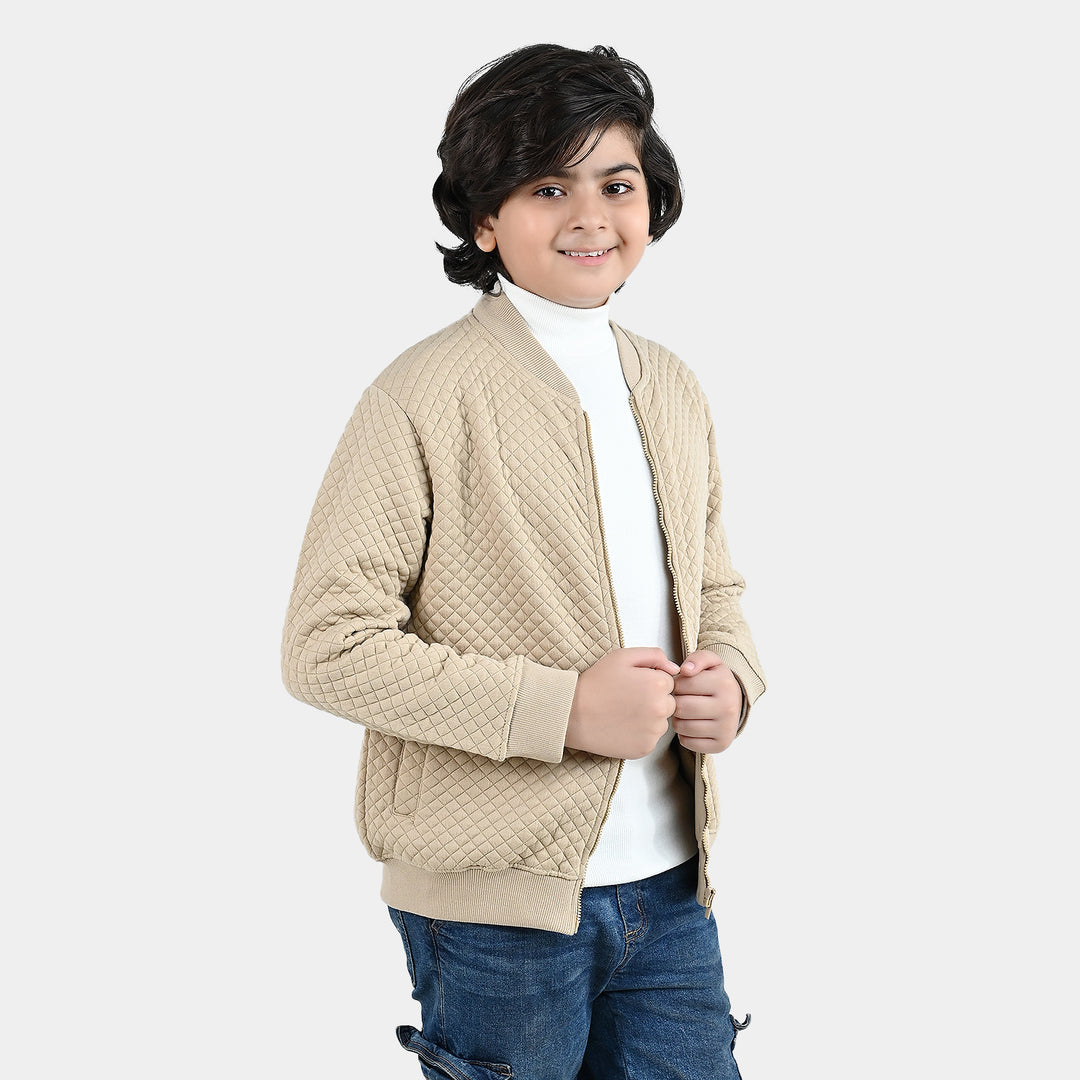 Boys Quilted Jacket Inspire You - BROWN