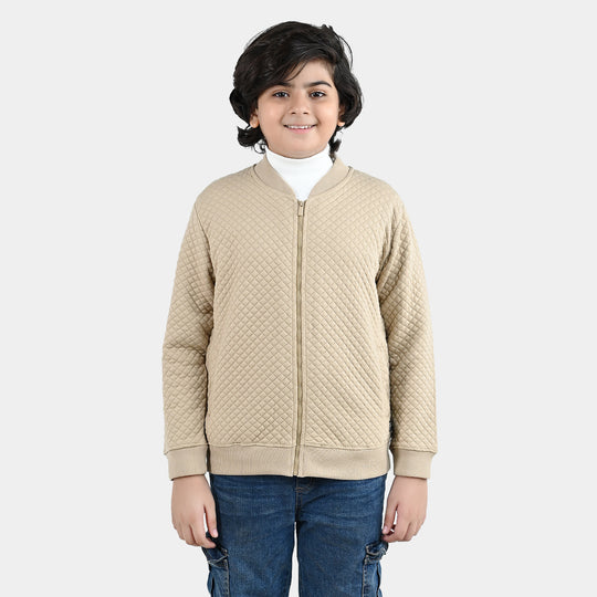 Boys Quilted Jacket Inspire You - BROWN