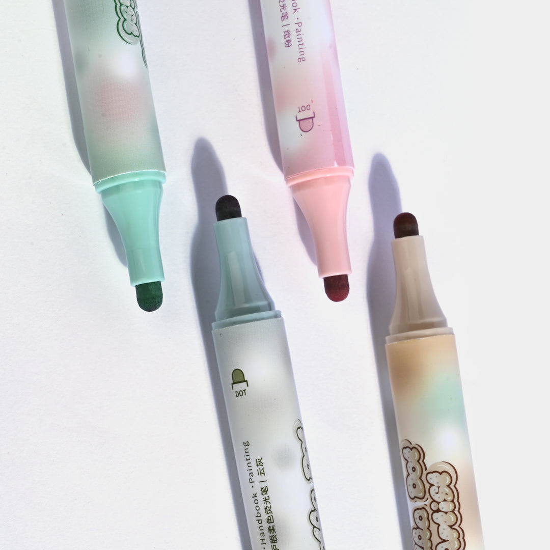 Polka Dot Artist Soft Color Highlighter Pens