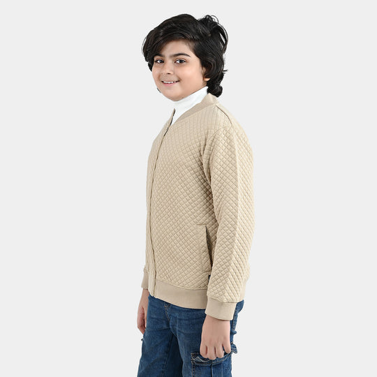 Boys Quilted Jacket Inspire You - BROWN