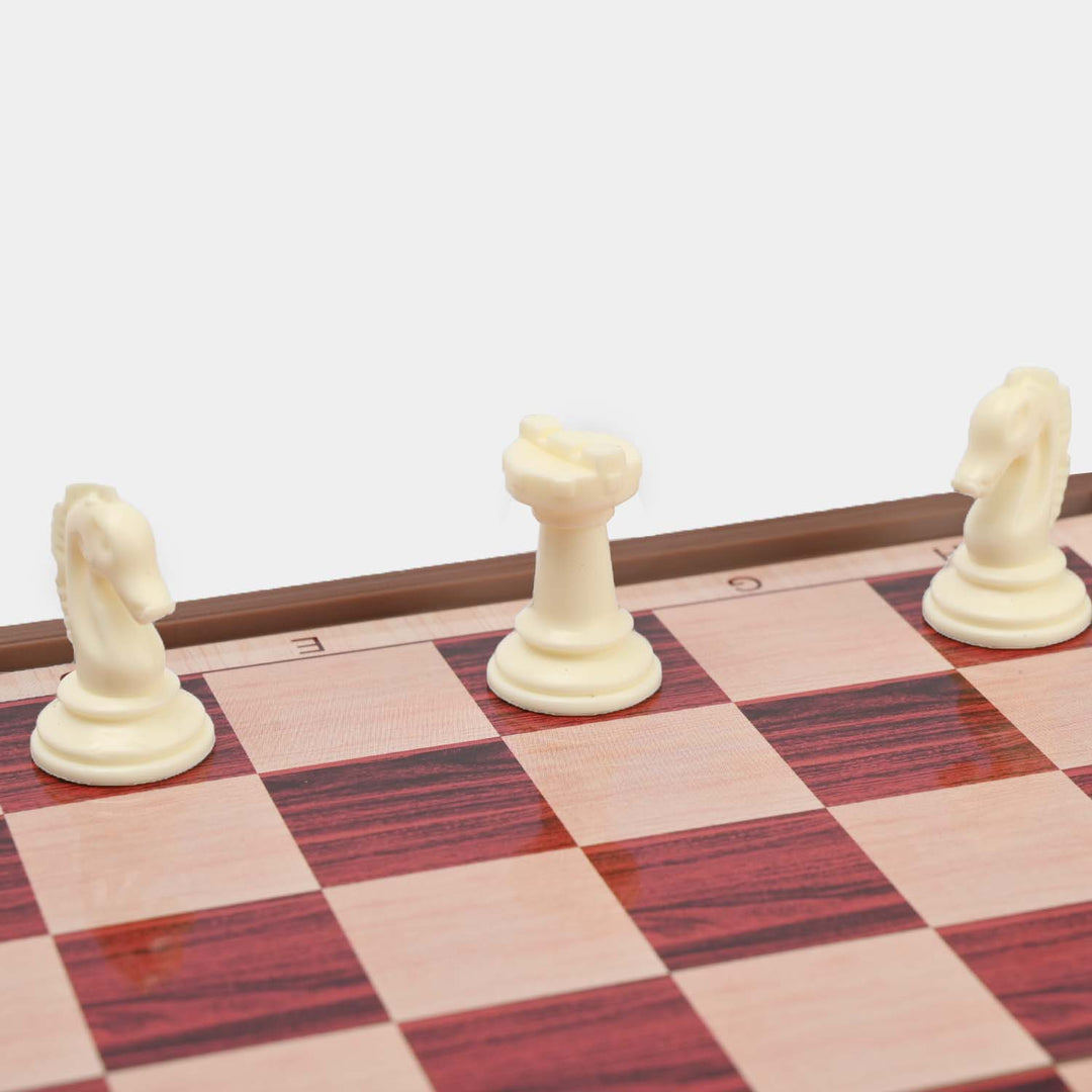 2-in-1 Magnetic Chess and Checkers Educational Toy Set
