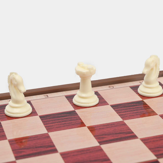 2-in-1 Magnetic Chess and Checkers Educational Toy Set