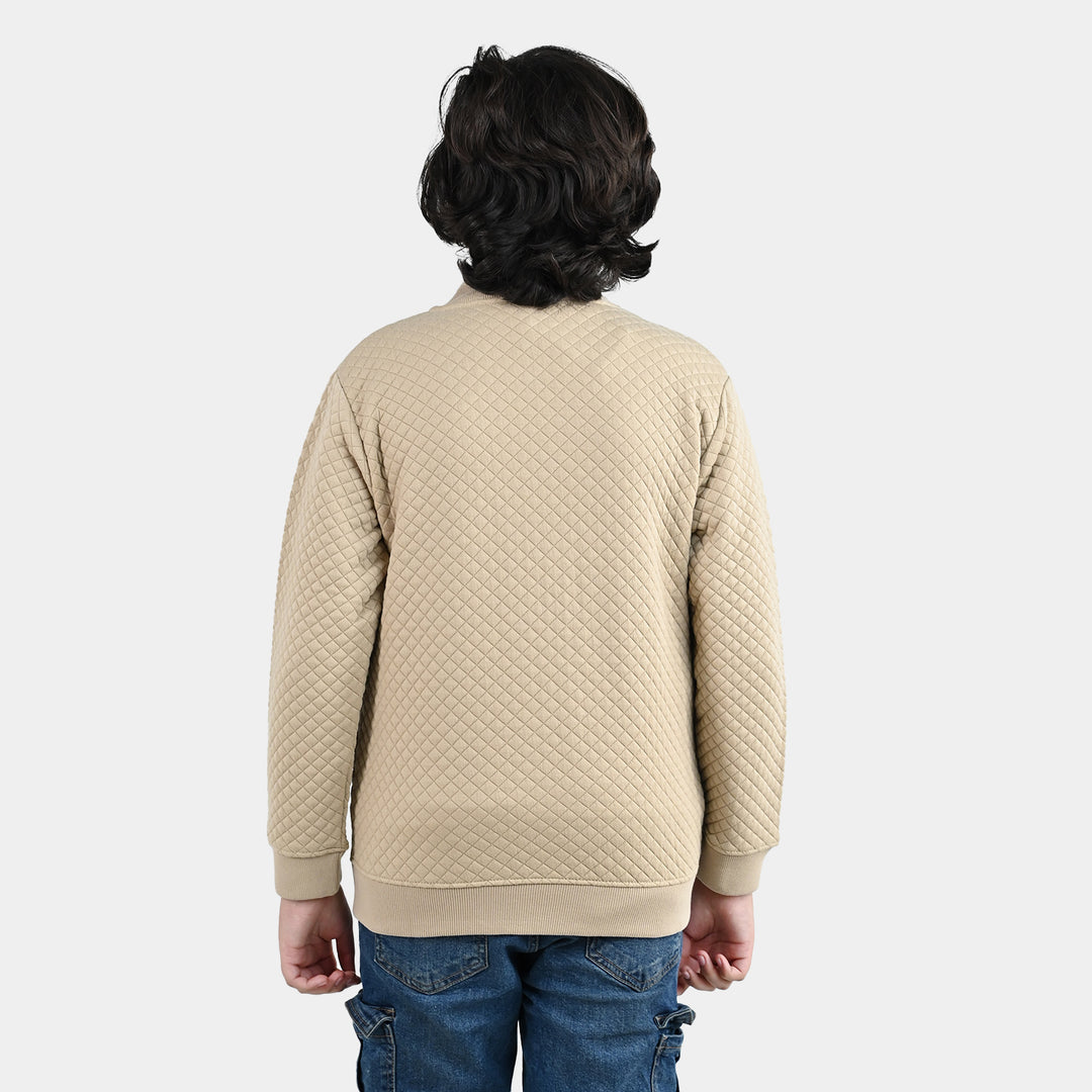 Boys Quilted Jacket Inspire You - BROWN