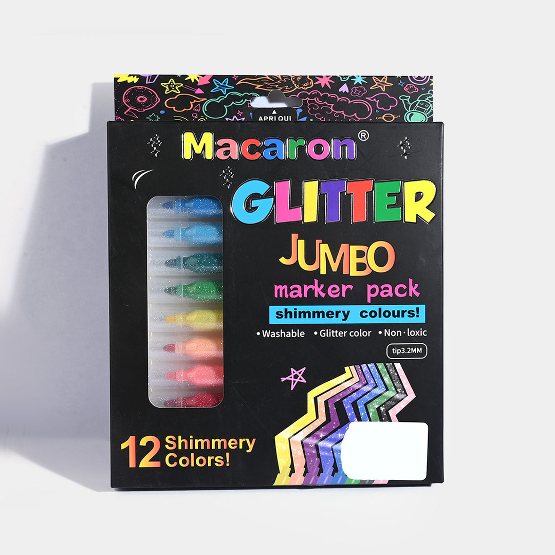 Glitter Jumbo Marker Pack | 12PCs