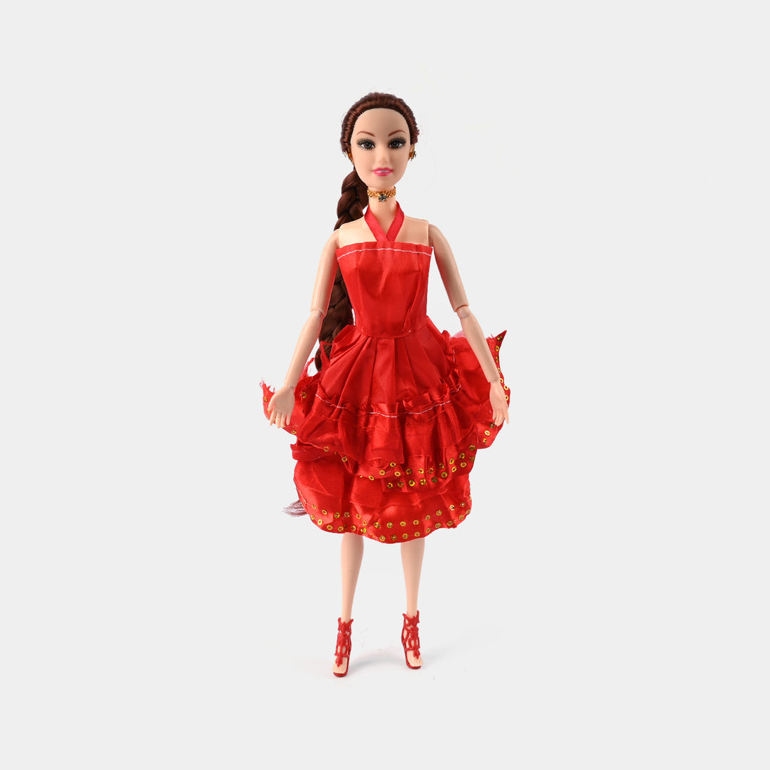 FASHION DOLL WITH MOVEABLE JOINT TOY FOR GIRLS