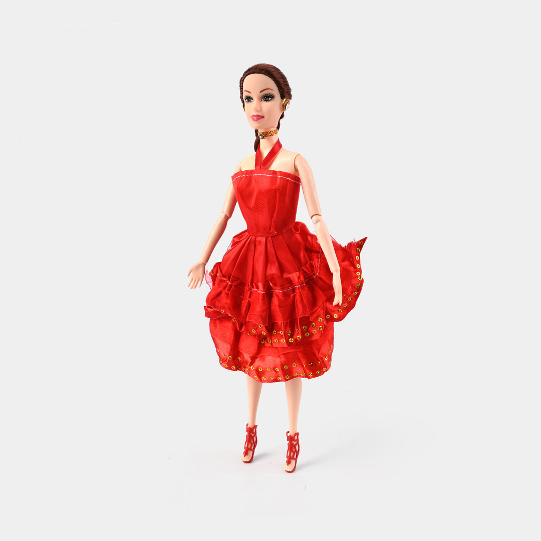 FASHION DOLL WITH MOVEABLE JOINT TOY FOR GIRLS