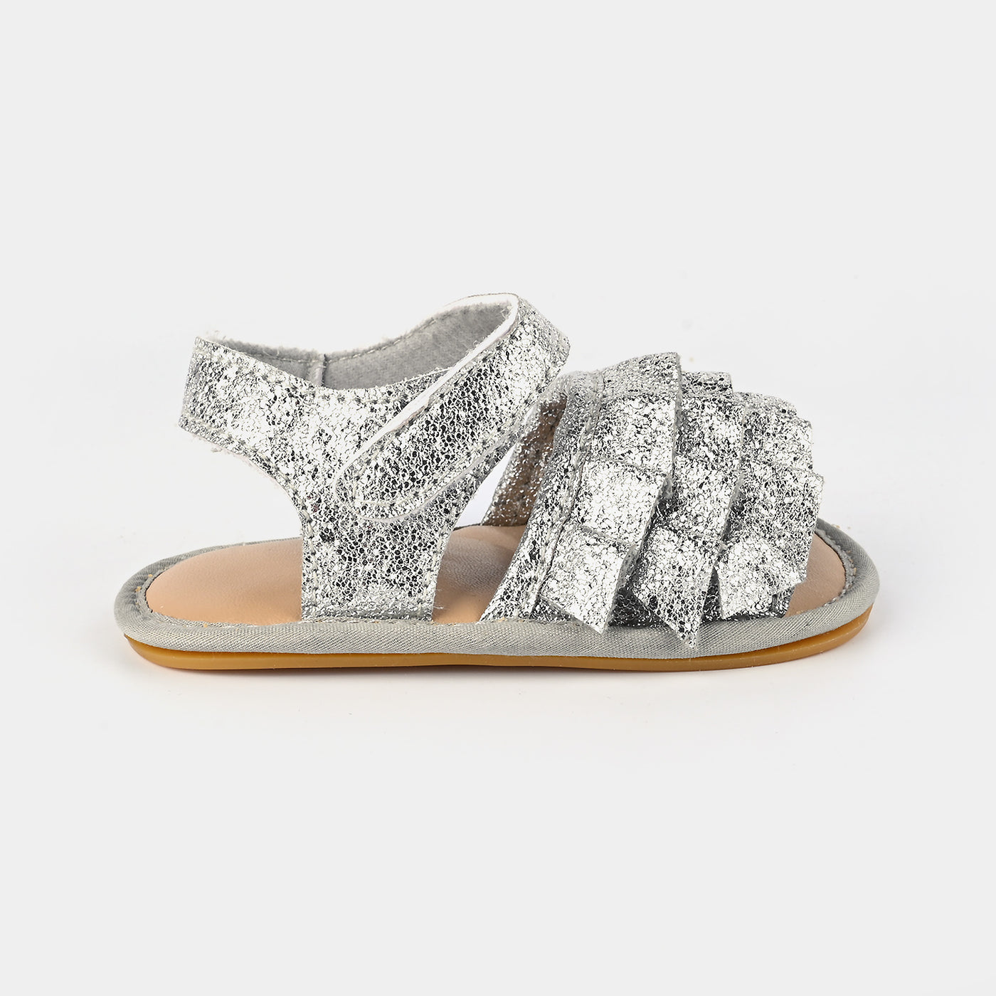 Baby Girls Shoes B242-SILVER