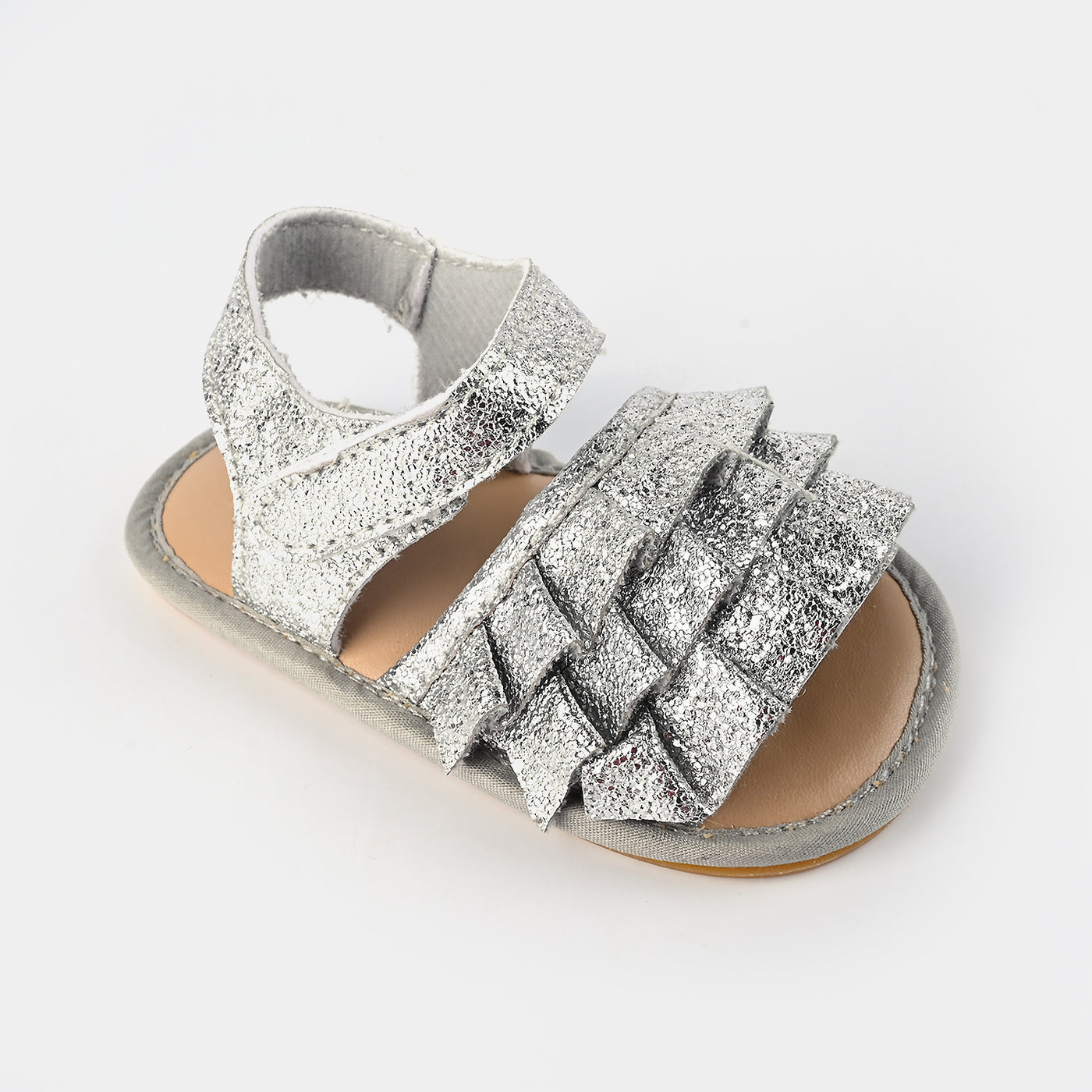 Baby Girls Shoes B242-SILVER