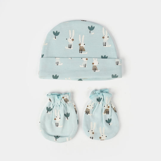 Baby Swaddle with Cap & Mittens Set