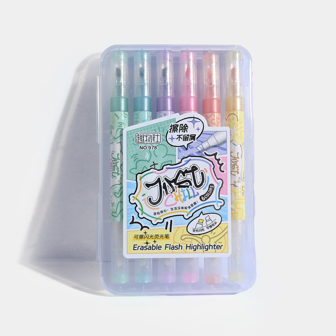 Erasable Flash Highlighter Marker Set | 12Colors
