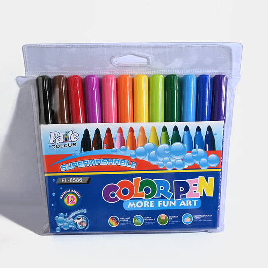 Super Washable Color Markers | 12PCs