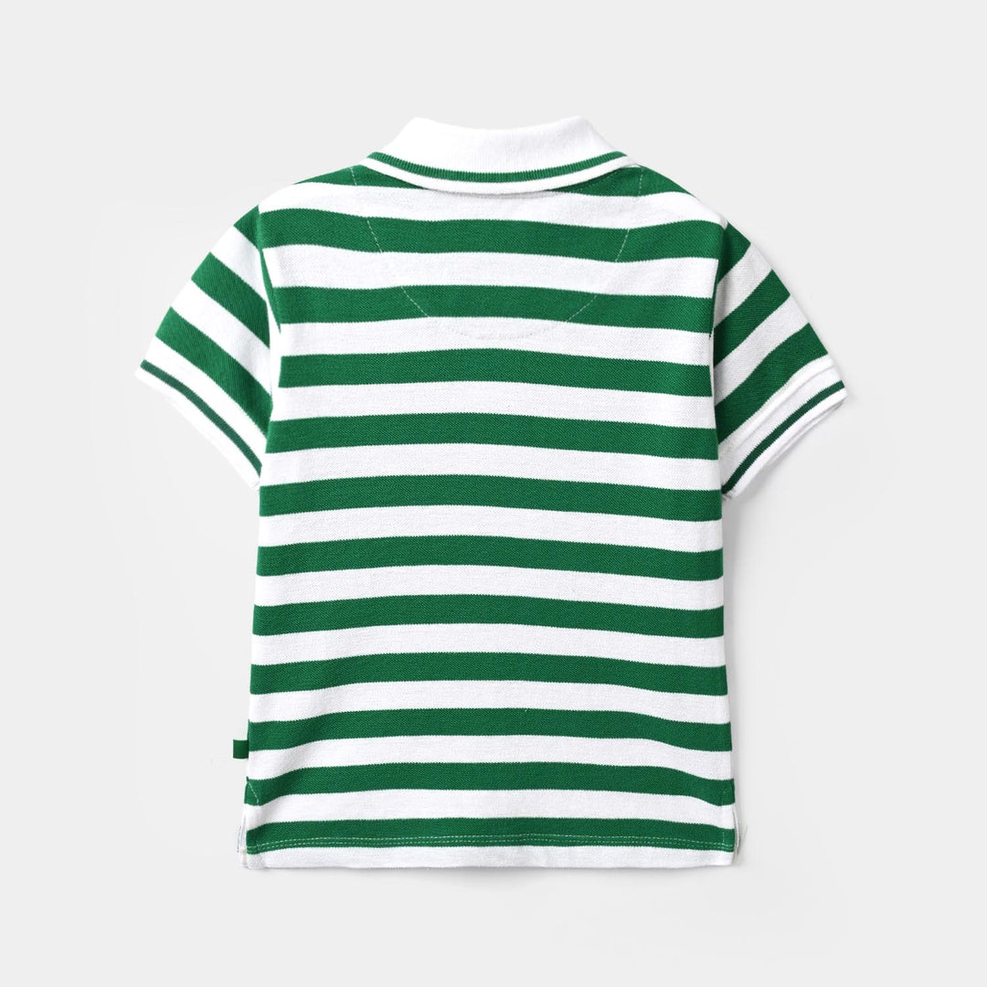 Boys Cotton PK Polo Freedom-Snow.White