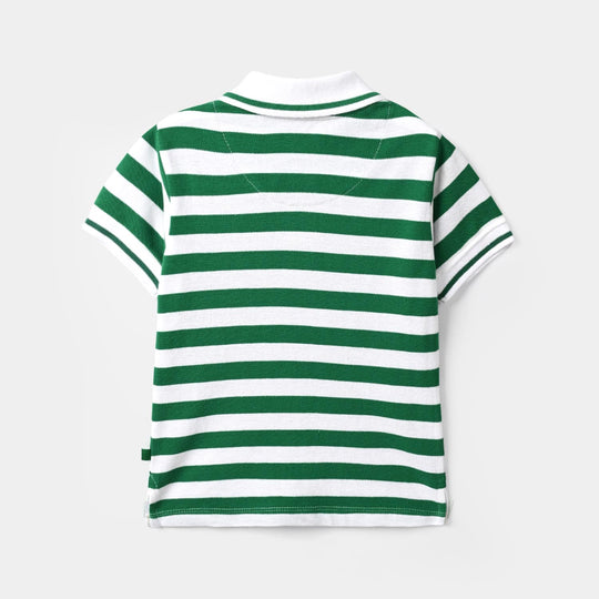 Boys Cotton PK Polo Freedom-Snow.White