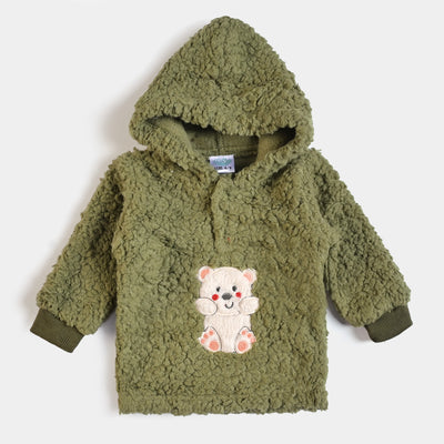 Infant Unisex Baby 2PC Suit Little Bear - Green