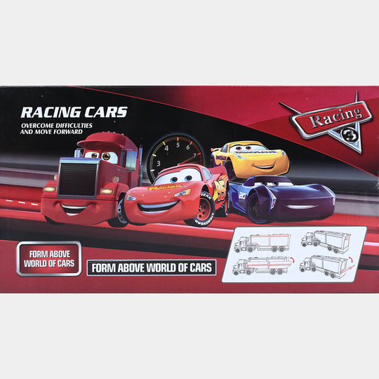 Racing Cars Mack Transporter Truck & Mini Racers Set