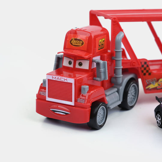 Racing Cars Mack Transporter Truck & Mini Racers Set