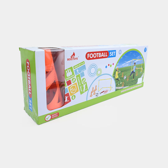 Kids Portable Football Goal Set