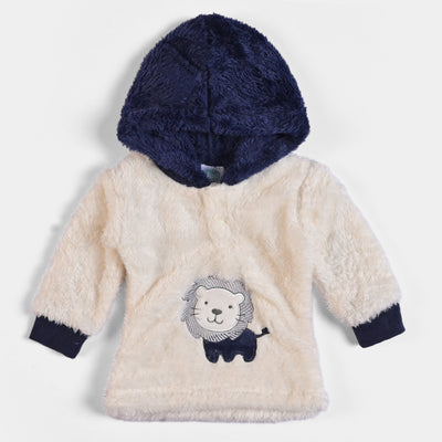 Infant Unisex Baby 2PC Suit Lion - Navy/Cream