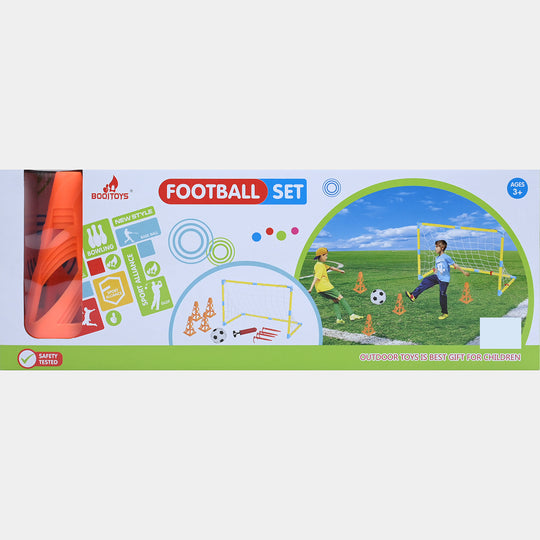 Kids Portable Football Goal Set