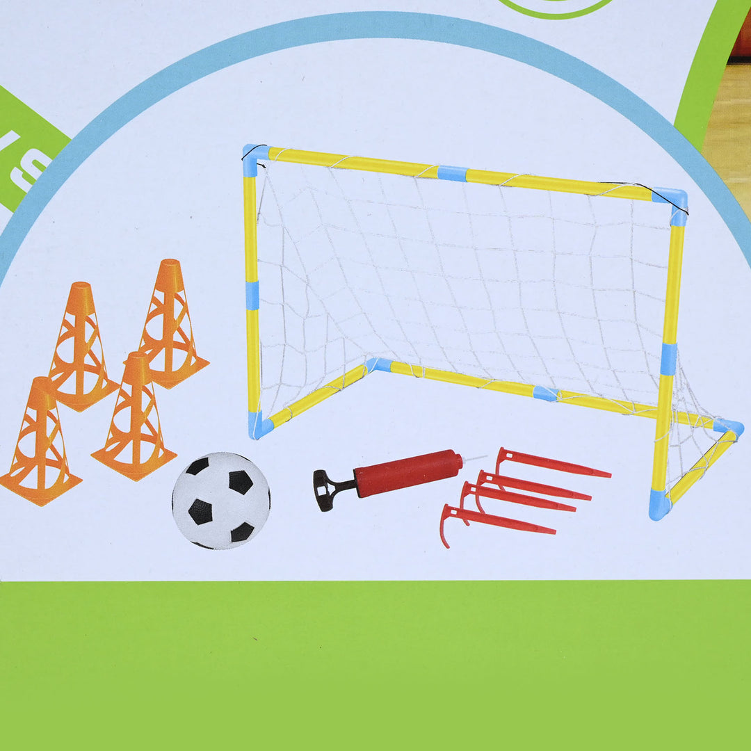 Kids Portable Football Goal Set