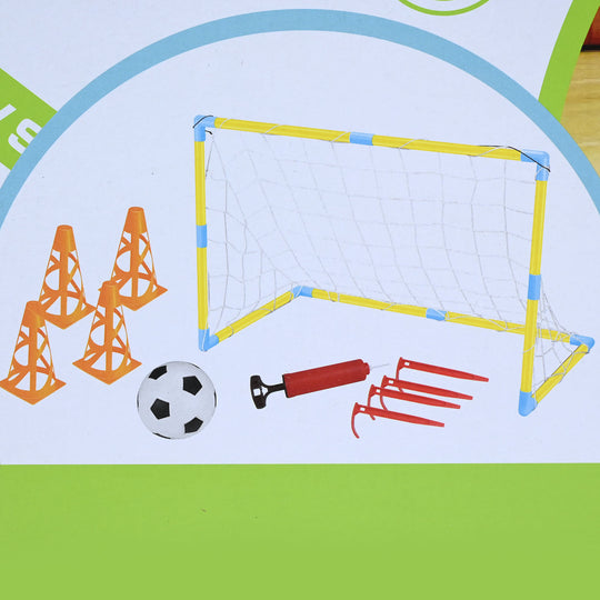 Kids Portable Football Goal Set