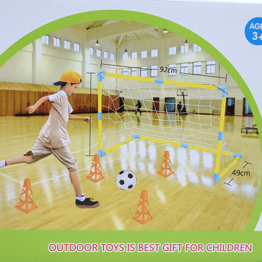 Kids Portable Football Goal Set