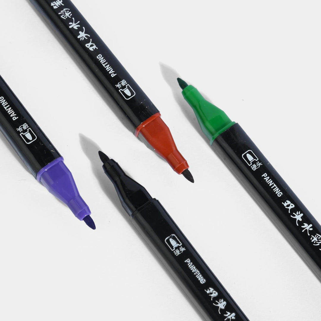 Dual-Tip Twin Watercolor Pen Set