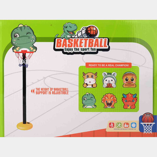 Dinosaur Basketball With Stand For Kids