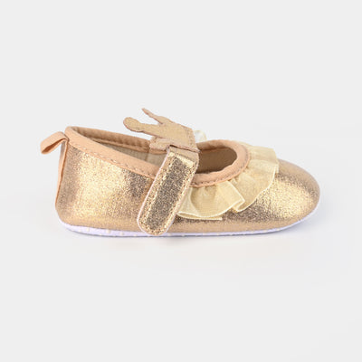 Baby Girls Shoes C-372-Golden