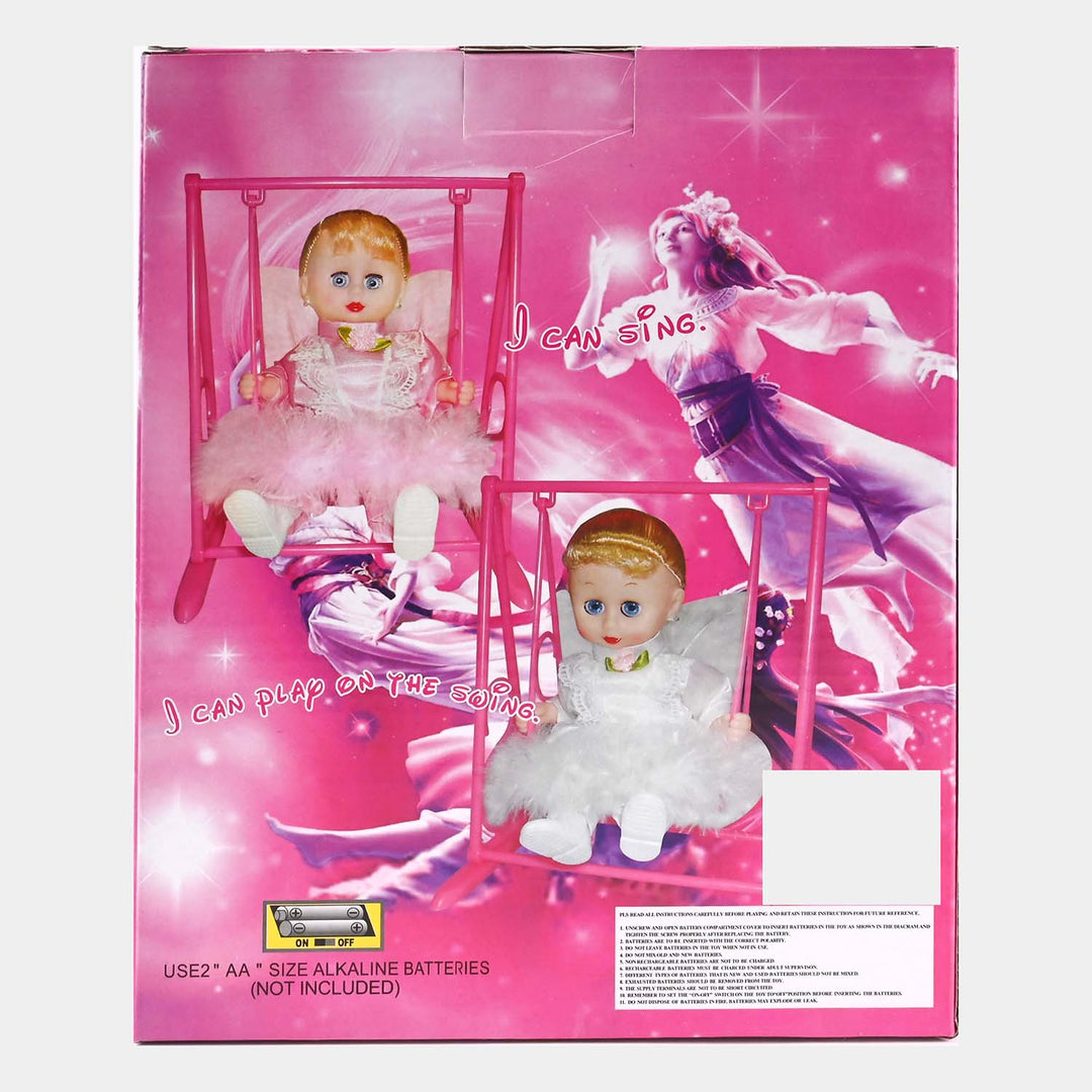 Swing Baby Doll With Light & Music For Kids