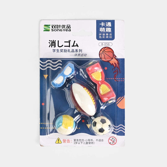 Cute Novelty Stationery Eraser Set