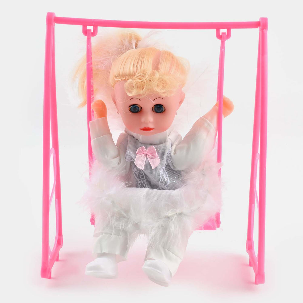 Swing Baby Doll With Light & Music For Kids
