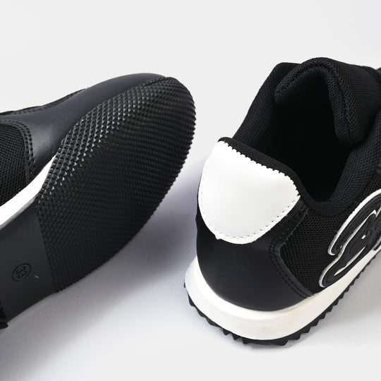 Boys Sneakers 417-5-Black/White