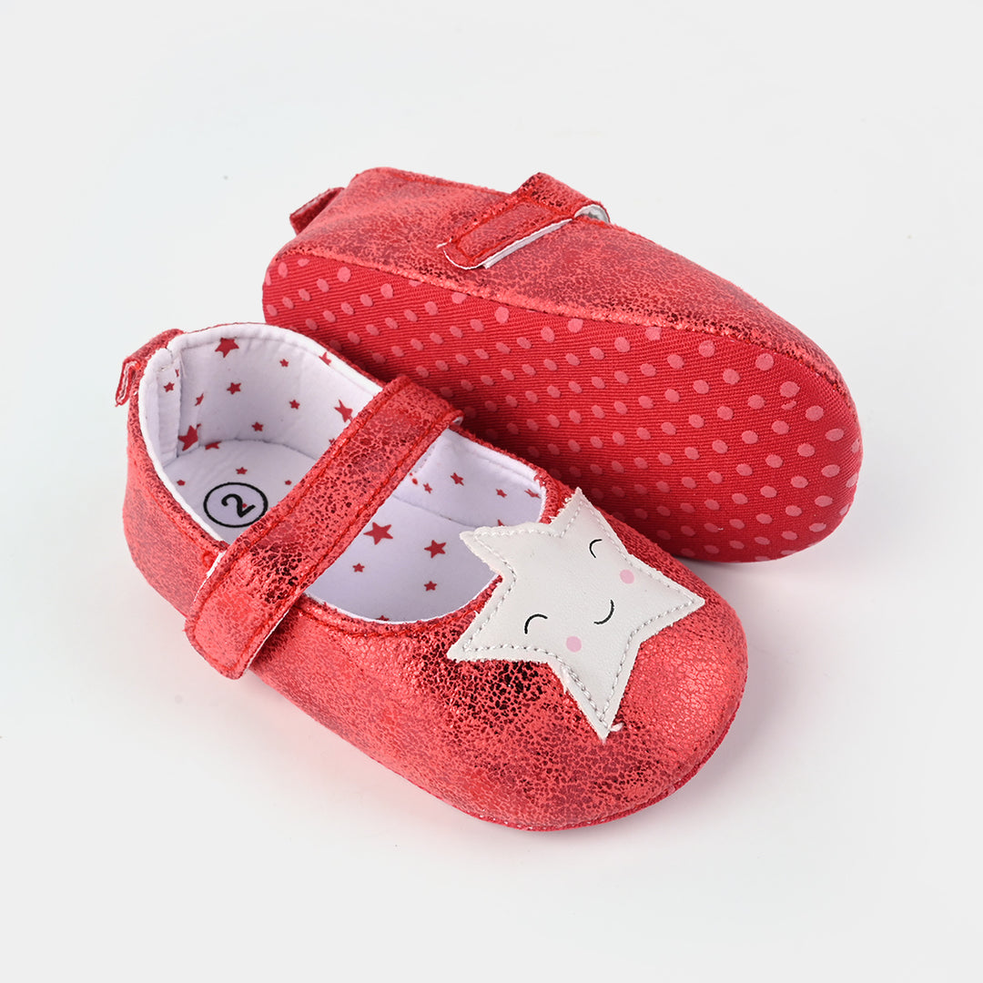 Baby Girls Shoes B226-Red