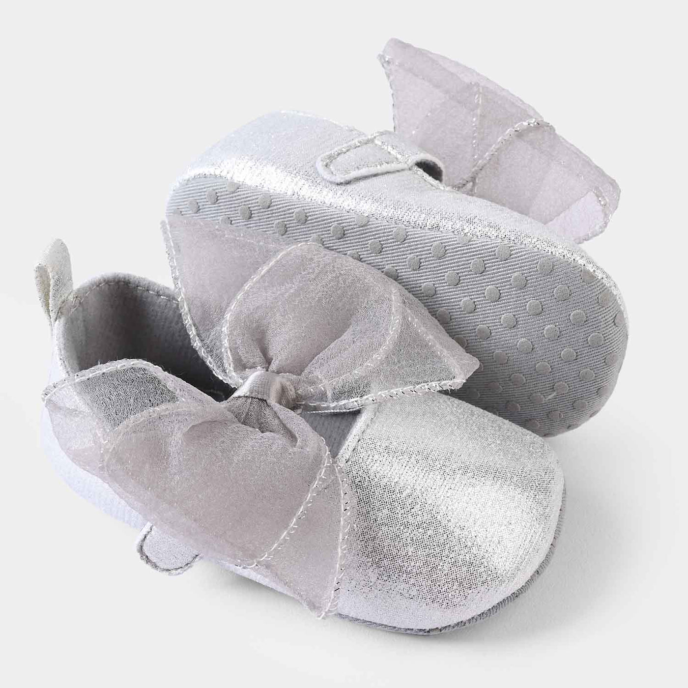 Baby Girl Shoes C-702-SILVER