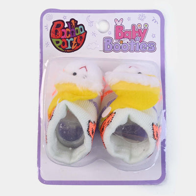 BP N. B Baby Booties -White