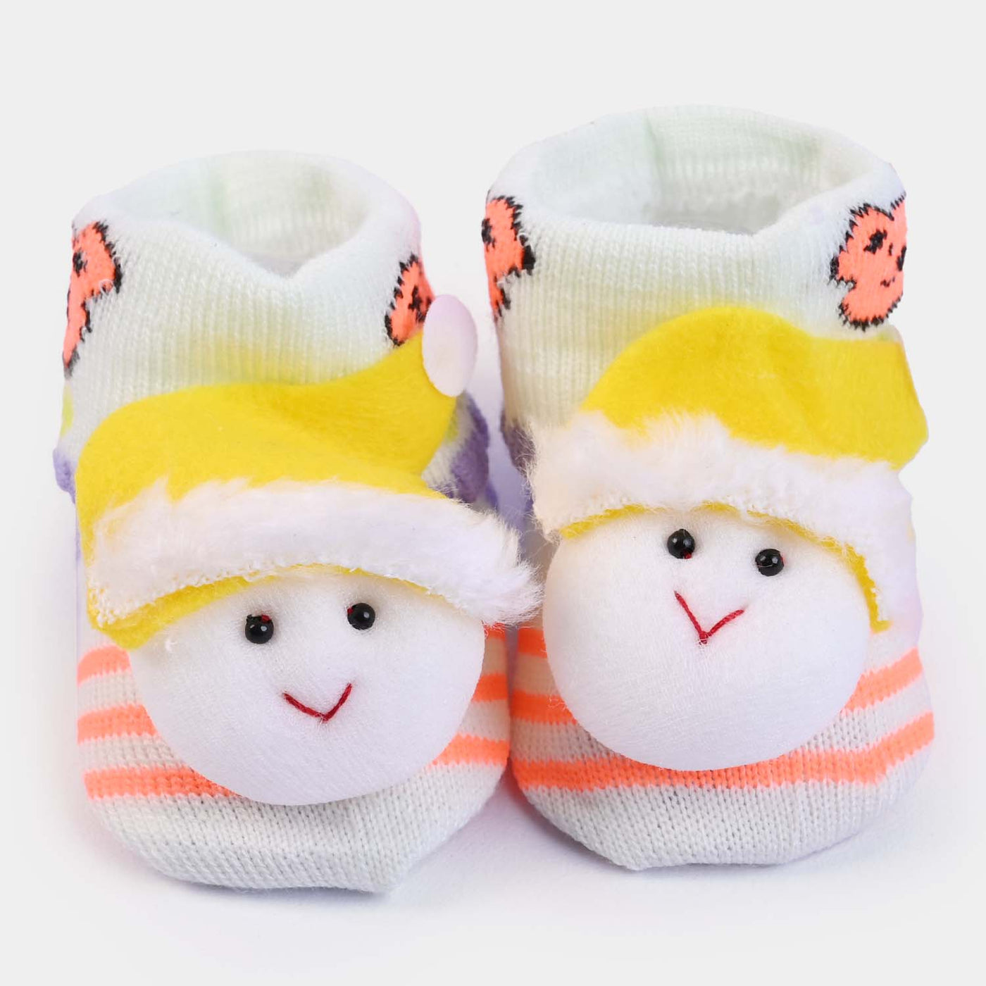 BP N. B Baby Booties -White