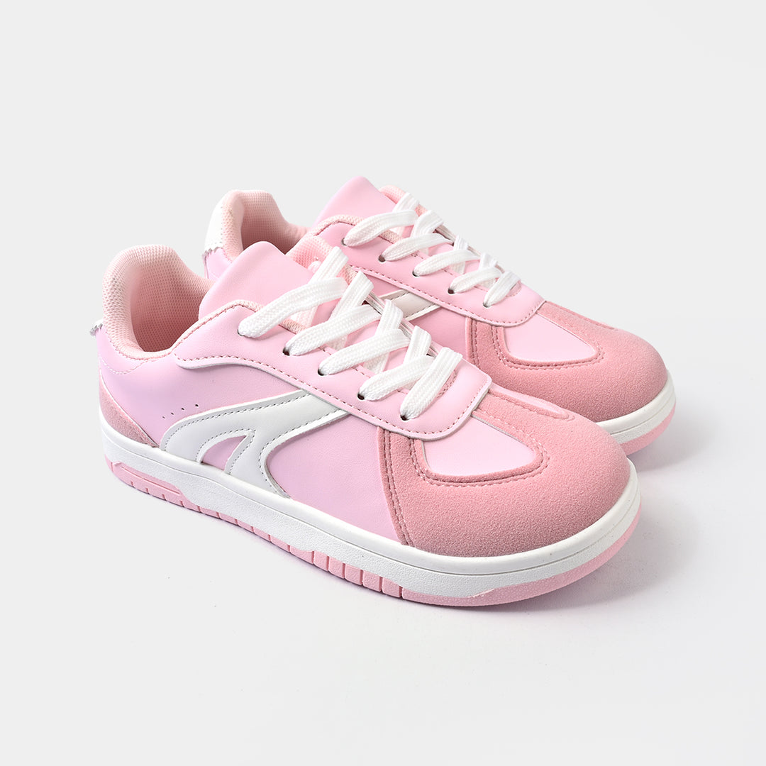 Girls Sneakers 417-10-Pink/White